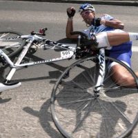 injured cyclist